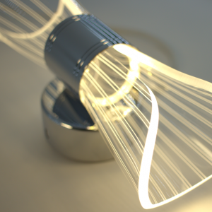 Настінний світлодіодний світильник бра Esllse DIO 12Вт 230х80х95мм Хром