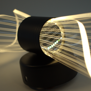 Настінний світлодіодний світильник бра Esllse DIO 12Вт 230х80х95мм Чорний