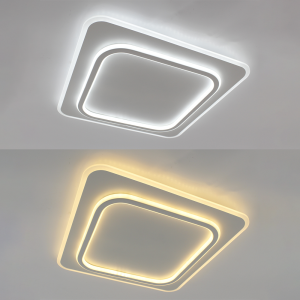 Керована світлодіодна люстра ESLLSE VEGA DUAL 85W 2S 450х450x52мм Біла