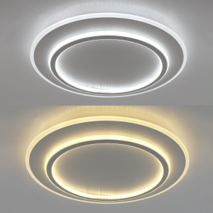 Керована світлодіодна люстраESLLSE VEGA DUAL 75W 2R 450х53мм Біла