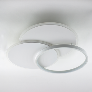 Керована світлодіодна люстра VEGA triple 80W 3R ON/OFF 490х60мм Біла