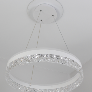 Керована світлодіодна люстра STELLA ICE 80W 500х1200мм Біла