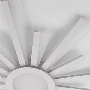 Люстра смарт светодиодная управляемая ESLLSE TERESA R 100 Вт 680x50 мм Біла