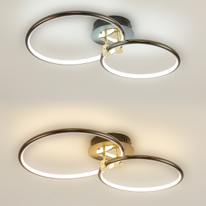 Світильник світлодіодний Esllse з пультом LUNE 48W 2R APP 600x350x110мм Чорний