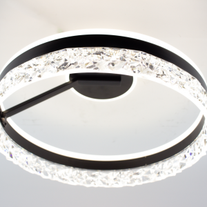 Керована світлодіодна люстра ESLLSE STELLA C ICE 90W 2R SMART 500x215мм Чорна