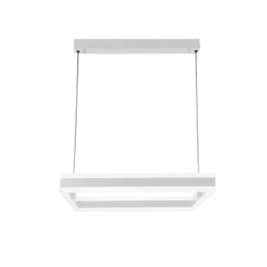 Світлодіодна СМАРТ люстра ESLLSE STELLA 100W S 500X500Х1200мм Біла Квадратна