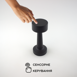 Настільна сенсорна світлодіодна лампа Esllse DOWN LIGHT з акумулятором 2Вт Чорна