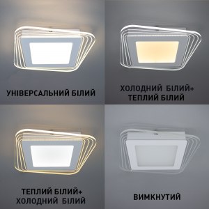 Керований світлодіодний світильник бра ESLLSE PLAZA S 30 Вт ON/OFF 290х45мм Білий