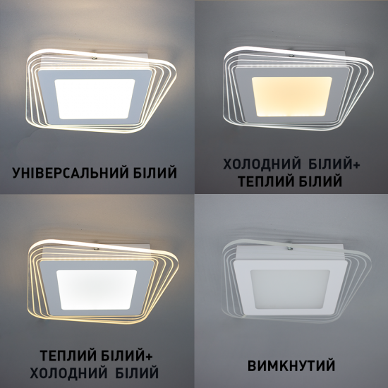 Керований світлодіодний світильник бра ESLLSE PLAZA S 30 Вт ON/OFF 290х45мм Білий Зображення №2 Керований світлодіодний світильник бра ESLLSE PLAZA S 30 Вт ON/OFF 290х45мм Білий фото № 2