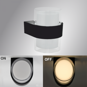 Світлодіодний світильник бра VALO 9W R 105×95×135мм Чорно-білий