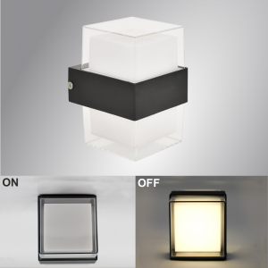 Світлодіодний світильник бра VALO 9W S 105×95×135мм Чорно-білий