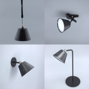 Лампа з акумулятором сенсорна світлодіодна чорна ESLLSE LOKA 3 Вт