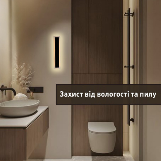 Світлодіодний світильник, архітектурний, інтер'єрний SOLEIN 11 Вт 400x80x44 мм Чорний IP65  фото № 6