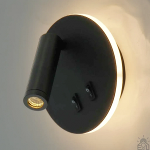 Світлодіодний світильник бра ESLLSE RIGIL 10 Вт 140x65 мм Чорний