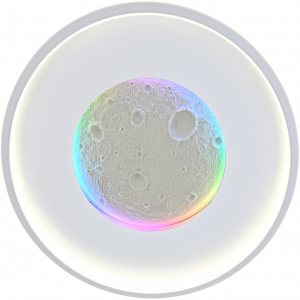 Смарт люстра керована світлодіодна LUNA RGB 70 Вт 510x55 мм Біла