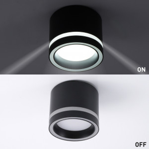 Спотовий світильник ESLLSE GELA R 85x70 мм Чорний для лампи GX53