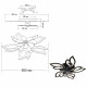 Керована світлодіодна люстра з вентилятором FAN ASTRA 85W+18W 5F 680×120мм Чорна Зображення №4 Керована світлодіодна люстра з вентилятором FAN ASTRA 85W+18W 5F 680×120мм Чорна фото №4