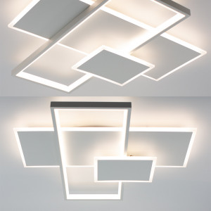 Смарт люстра керована світлодіодна LAMPARAS 3L 90 Вт 500x500x61 мм Біла