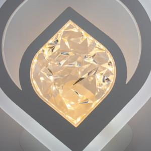 Настінний світлодіодний світильник бра ESLLSE  AZALIA ICE 13 Вт 305x215x47 мм Білий