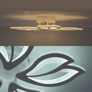 Люстра світлодіодна з пультом ESLLSE ASTRA 60 Вт 5F 560x95 мм Біла