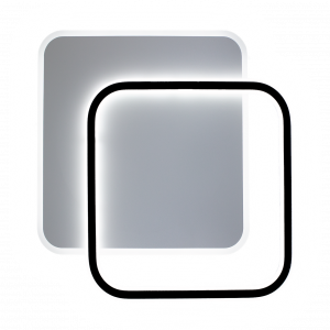 Керована світлодіодна люстра ESLLSE STANDART 2S 65 Вт 475х475х50мм Чорно-біла