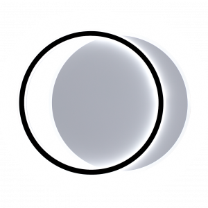 Керована світлодіодна люстра ESLLSE STANDART 2R 65 Вт 485х410х50мм Чорно-біла