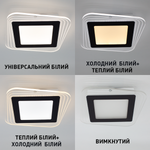 Керований світлодіодний світильник бра ESLLSE PLAZA S 30 Вт ON/OFF 290х45мм Чорний